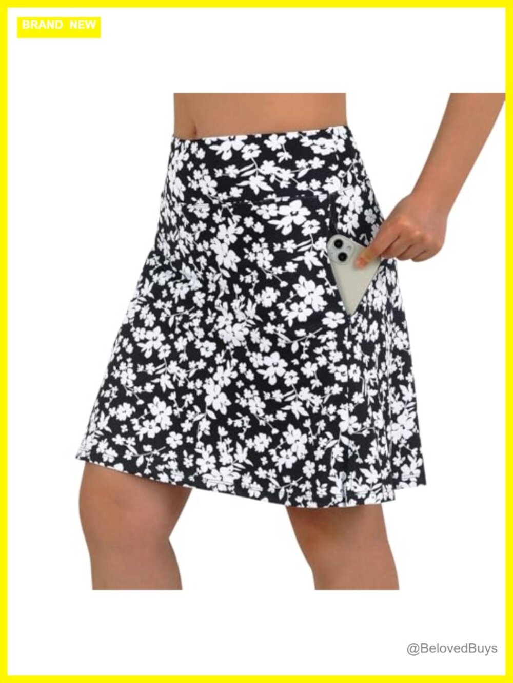 Women's Knee Length Skorts with Pockets Golf Tennis Skirt
